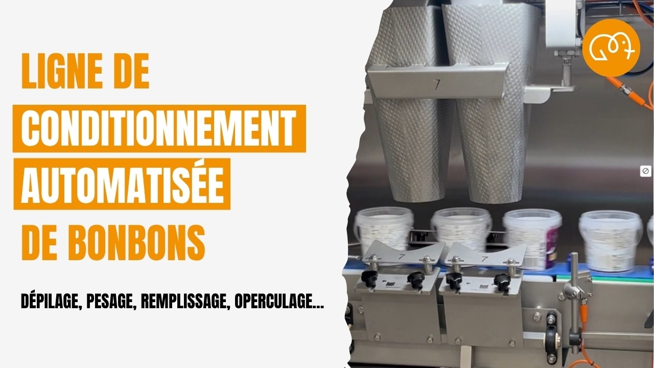 Conditionnement de bonbons : ligne complète et automatisée | Filpack