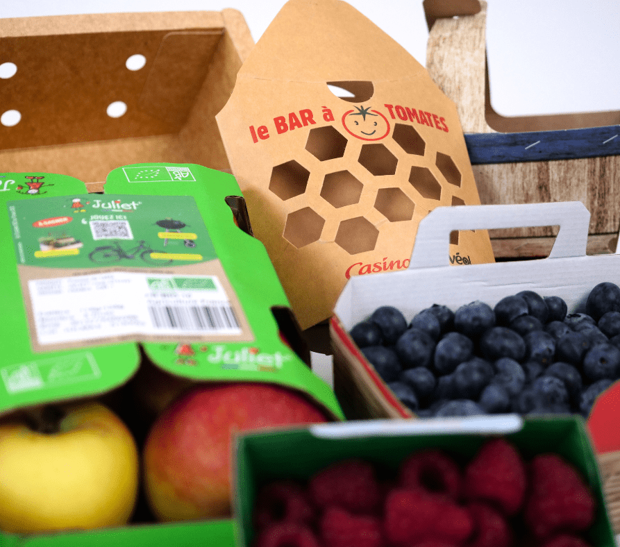 Emballages recyclables fruits et légumes