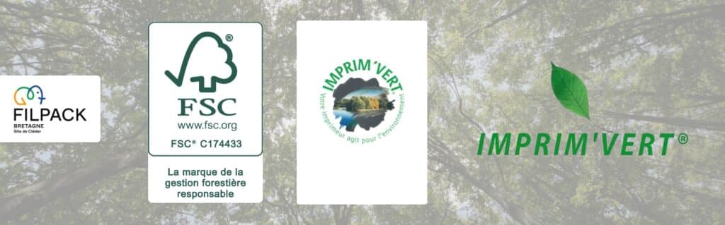 Certifications FSC et Imprim Vert site de Cléder en Bretagne