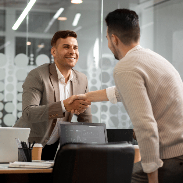 Commercial Filpack en rendez-vous avec un client professionnel