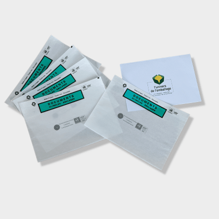 Pochette porte-document adhésive pour sécuriser les bons de livraison