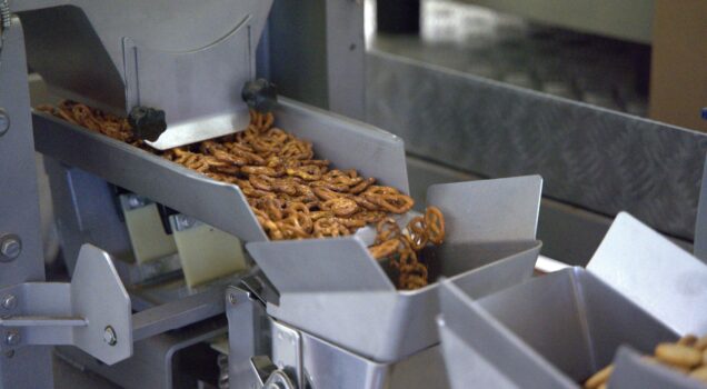 Peseuse circulaire agroalimentaire ligne de conditionnement