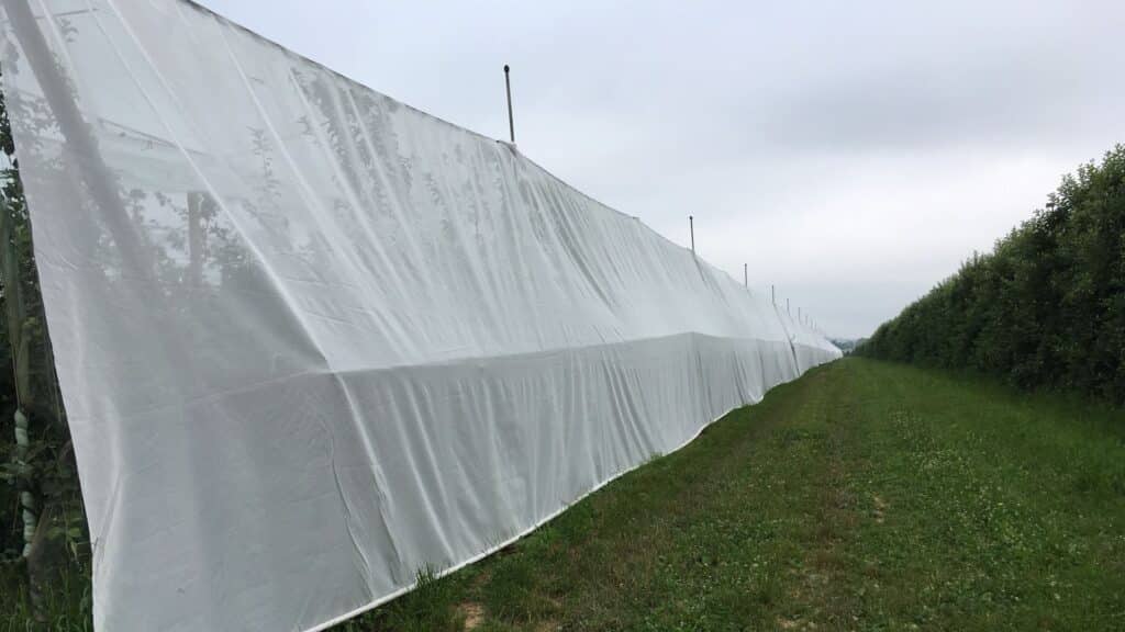 Solution de protection des riverains contre les émissions et dérives des traitement phytosanitaire sur les cultures arboricoles