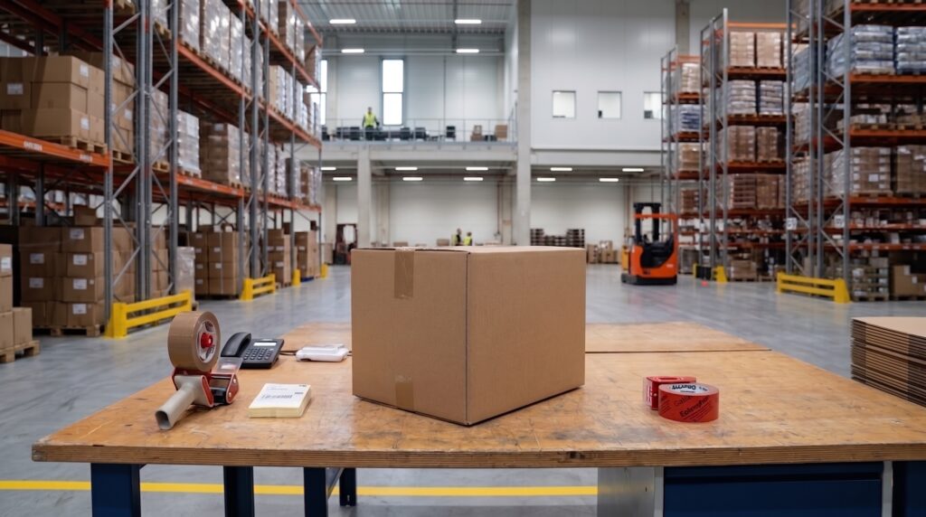 Caisse carton fond automatique pour professionnels de la logistique