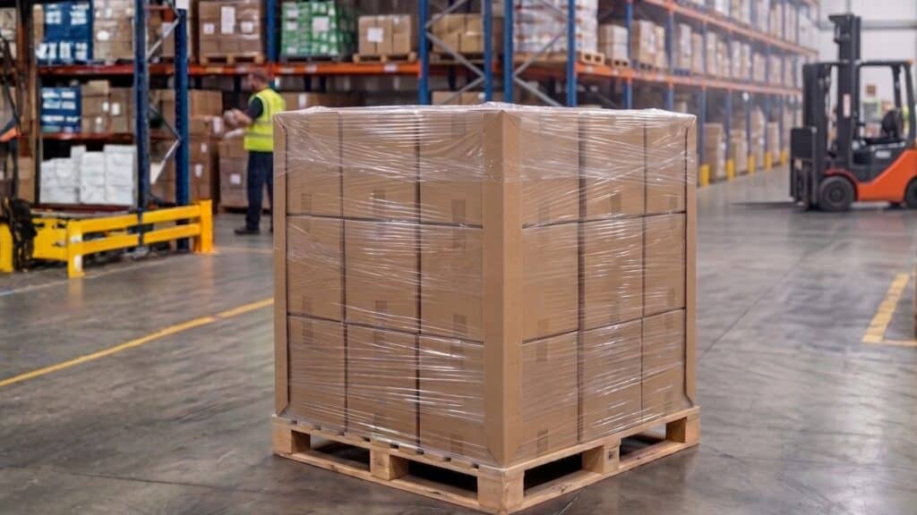 Cornières pour palettes de protection pour l'entreposage et l'expédition de marchandises sur palettes