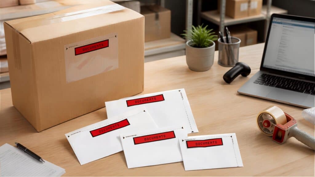 Pochette DCI, porte-document pour colis d'expédition