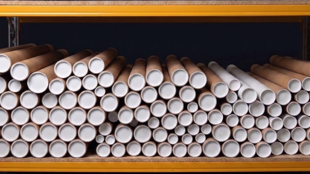 tube d'expédition pour affiches, plans d'architecte...
